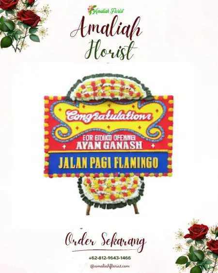Sewa Papan Bunga Seputih